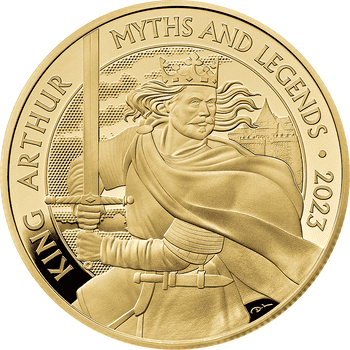英国 2023年 英国神話と伝説 アーサー王 100ポンド金貨 プルーフ