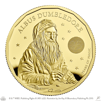 英国 2023年 ハリー・ポッター出版25周年 アルバス・ダンブルドア 200ポンド金貨 プルーフ