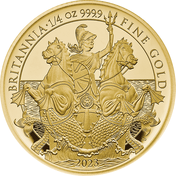 英国 2023年 ブリタニア 25ポンド金貨 1/4オンス プルーフ