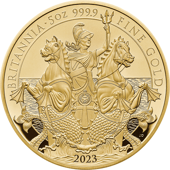 英国 2023年 ブリタニア 500ポンド金貨 5オンス プルーフ
