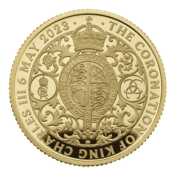 英国 2023年 国王チャールズ3世戴冠式記念 25ポンド金貨 1/4オンス プルーフ