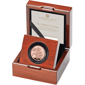 英国 2023年 ソブリン金貨コレクション国王チャールズ3世戴冠式記念特別デザイン 1ソブリンピエフォー金貨 プルーフ