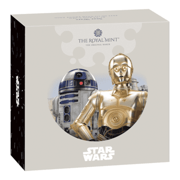 【供給元問合せ】英国 2023年 スター・ウォーズ(TM) R2-D2 & C-3PO 100ポンド金貨 プルーフ