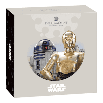 【供給元問合せ】英国 2023年 スター・ウォーズ(TM) R2-D2 & C-3PO 50ペンス金貨 プルーフ