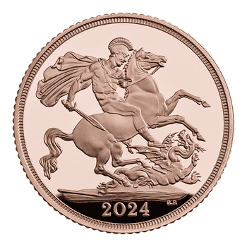 英国 2024年 ソブリン金貨コレクション 1ソブリン金貨 プルーフ