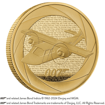 【供給元問合せ】英国 2024年 007 シリーズ60年の軌跡 ～2010/2020年代作品～ 200ポンド金貨 プルーフ
