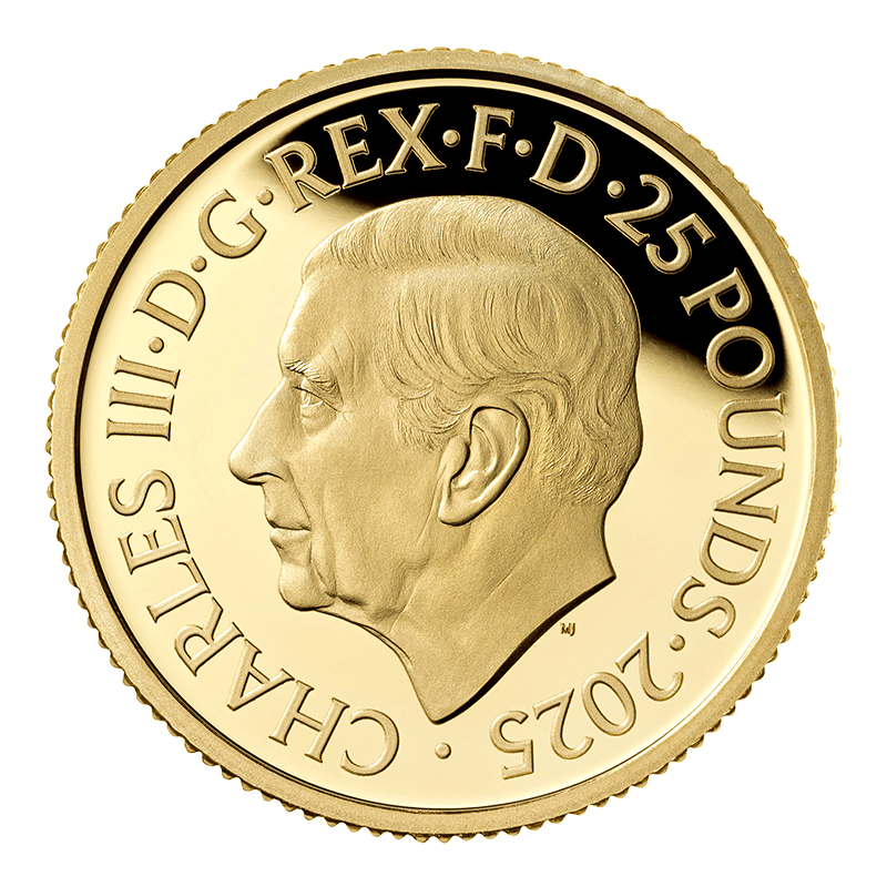 英国 2025年 ブリタニア 25ポンド金貨 プルーフ | オンライン