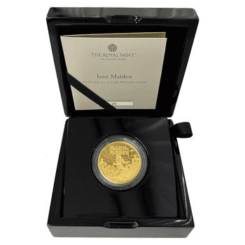 英国 2025年 伝説のミュージシャン アイアン・メイデン 100ポンド金貨