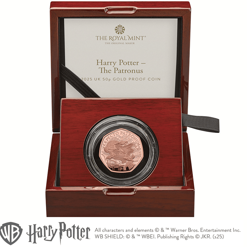 英国 2025年 ハリー・ポッター 最終貨 守護霊の呪文 50ペンス金貨