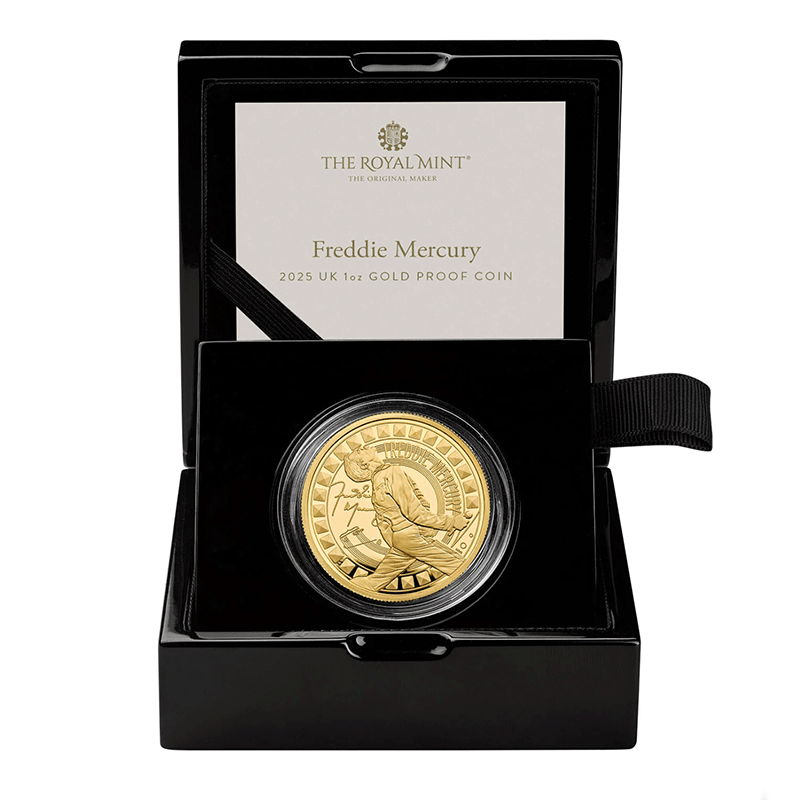 英国 2025年 伝説のミュージシャン フレディ・マーキュリー 100ポンド