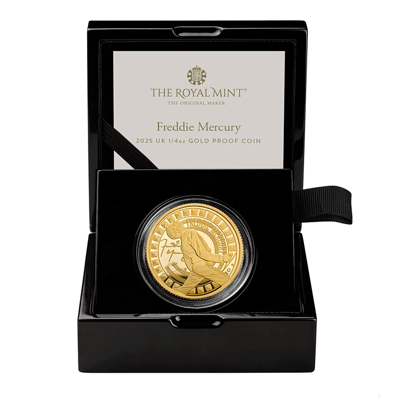 英国 2025年 伝説のミュージシャン フレディ・マーキュリー 25ポンド