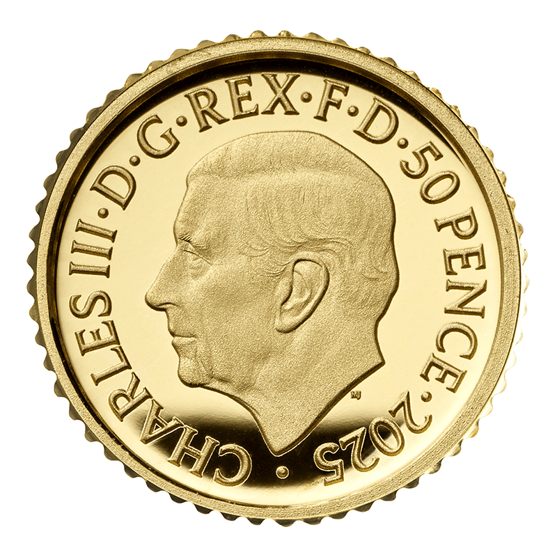 英国 2025年 伝説のミュージシャン フレディ・マーキュリー 50ペンス