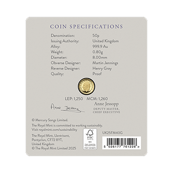 英国 2025年 伝説のミュージシャン ＜ジョン・レノン＞ 2ポンドカラー