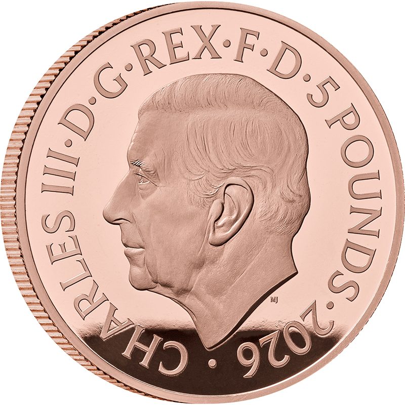英国 2026年 エリザベス2世の肖像 最終貨 第5の肖像 ジョディ