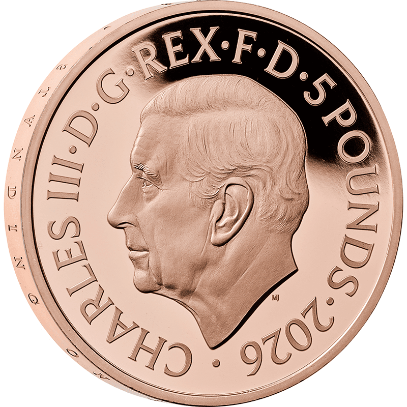 供給元問合せ】 英国 2026年 英国の財宝を求めて 5ポンド金貨 プルーフ