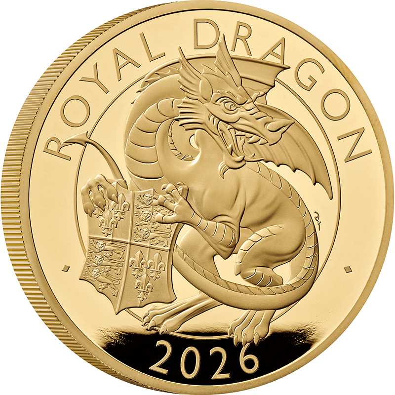 英国 2026年 テューダー家紋章の獣コレクション 王家のドラゴン 500