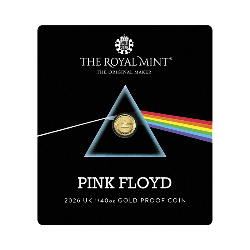 英国 2026年 伝説のミュージシャン ピンク・フロイド 50ペンス金貨 1