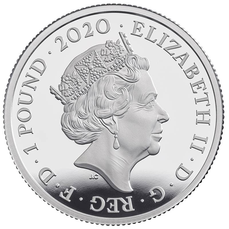 英国 2020年 伝説のミュージシャン QUEEN 1ポンド銀貨 プルーフ