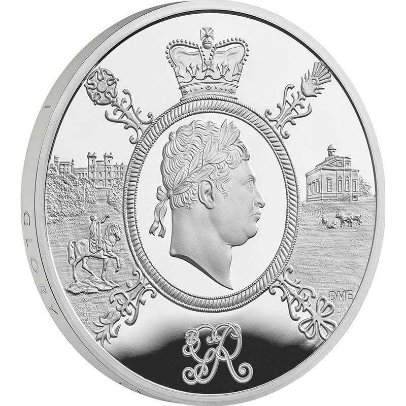 英国 2020年 ジョージ3世没後200周年 5ポンド銀貨 プルーフ