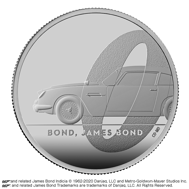 貨幣英国 007 記念銀貨 1オンス