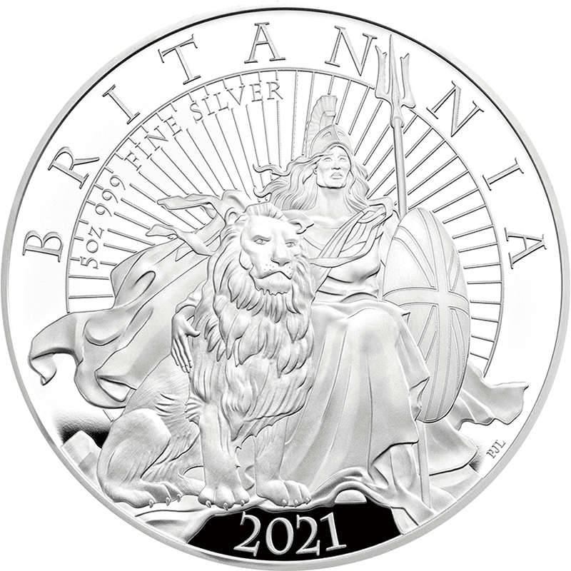 英国 2021年 ブリタニア 10ポンド銀貨 5オンス プルーフ | オンライン