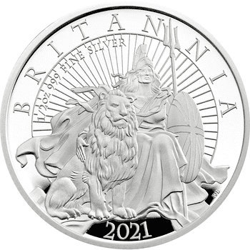 英国 2021年 ブリタニア 2ポンド銀貨 1オンス プルーフ | オンラインショップ | 泰星コイン株式会社