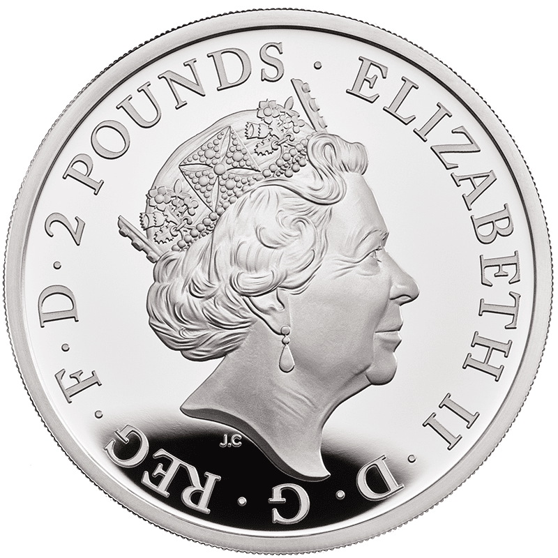 英国 2021年 ブリタニア 2ポンド銀貨 1オンス プルーフ | オンライン