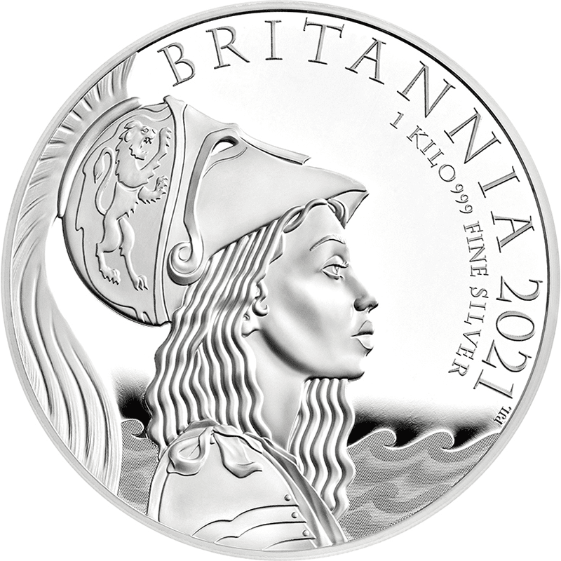 英国 2021年 ブリタニア 特別版 500ポンド銀貨 1キロ プルーフ