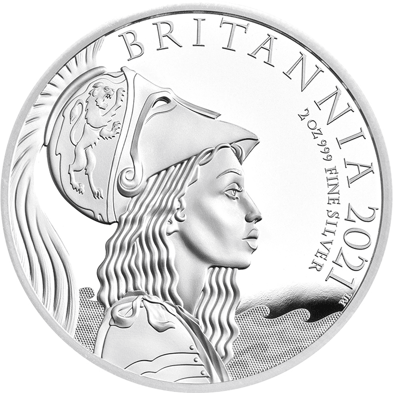 英国 2021年 ブリタニア 特別版 5ポンド銀貨 2オンス プルーフ