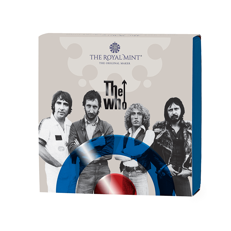 英国 2021年 伝説のミュージシャン The Who (ザ・フー) 1ポンド銀貨 