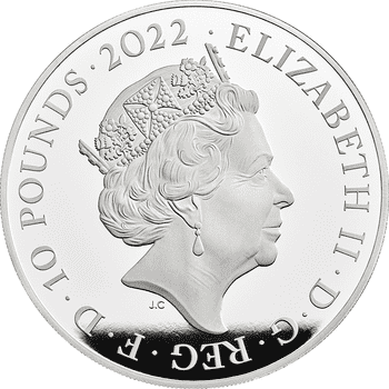 英国 2022年 デイム・ヴェラ・リンの人生 10ポンド銀貨 プルーフ