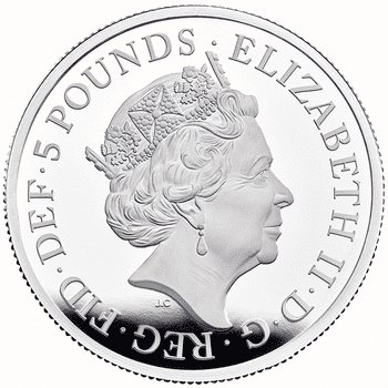 英国 2022年 ブリタニア 5ポンド銀貨 2オンス プルーフ