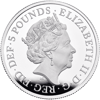 英国 2022年 ブリタニア 特別版 5ポンド銀貨 2オンス プルーフ