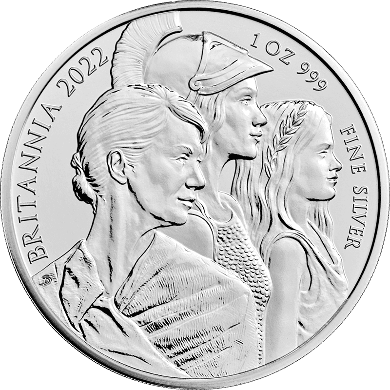 ブリタニア銀貨　2022年製