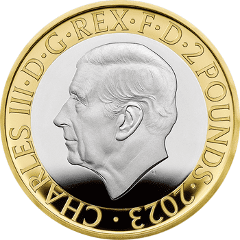 英国 2023年 エドワード・ジェンナー没後200周年 2ポンド銀貨金メッキ付 プルーフ