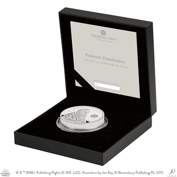 英国 2023年 ハリー・ポッター出版25周年 アルバス・ダンブルドア 5ポンド銀貨 プルーフ