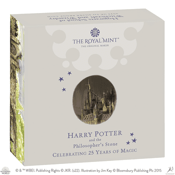 英国 2023年 ハリー・ポッター出版25周年 最終貨 ホグワーツ魔法魔術学校 5ポンド銀貨 プルーフ