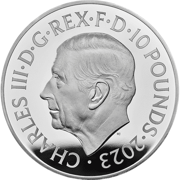 英国 2023年 ブリタニア 10ポンド銀貨 5オンス プルーフ