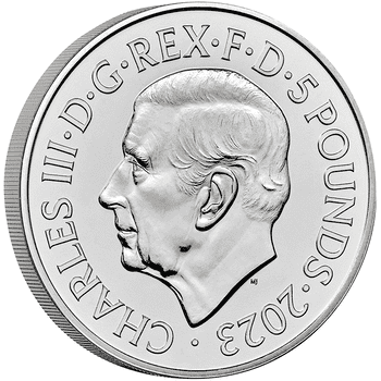 英国 2023年 イングランドの誇り 5ポンド銀貨 プルーフ