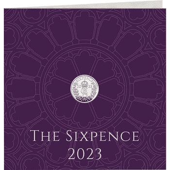 英国 2023年 国王チャールズ3世 ＜特別版 幸運の6ペンス貨＞ 6ペンス銀貨 未使用