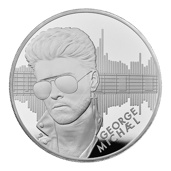 英国 2024年 伝説のミュージシャン ジョージ・マイケル 10ポンド銀貨 5オンス プルーフ
