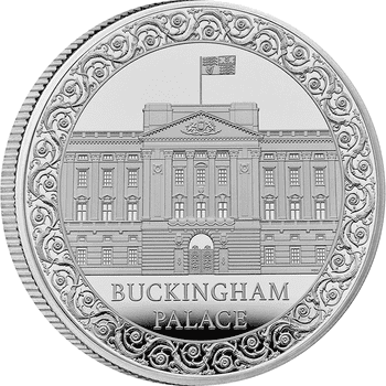 英国 2024年 バッキンガム宮殿 5ポンド銀貨 プルーフ