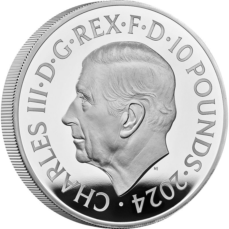 英国 2024年 世界の市景図 パリ 10ポンド銀貨 5オンス プルーフ