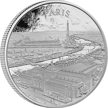 英国 2024年 世界の市景図 パリ 2ポンド銀貨 1オンス プルーフ