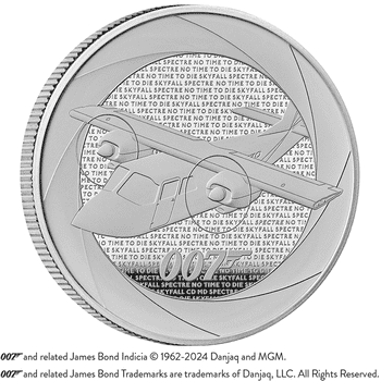 英国 2024年 007 シリーズ60年の軌跡 ～2010/2020年代作品～ 2ポンド銀貨 プルーフ