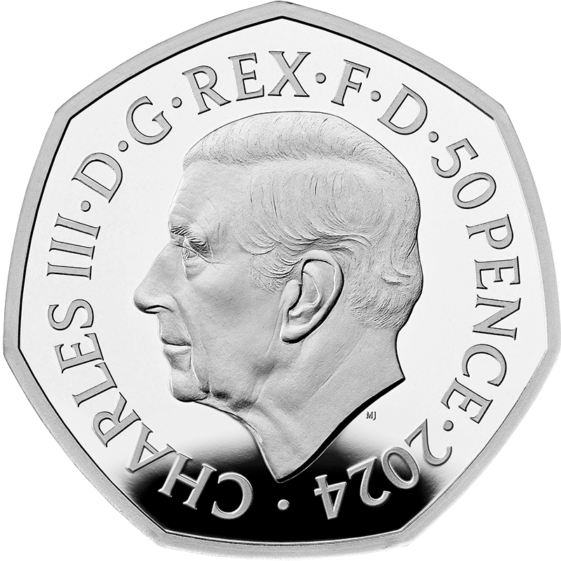 【新品】2021 イギリス プーさんと仲間たち 50ペンス プルーフカラー銀貨 UK21OWSP