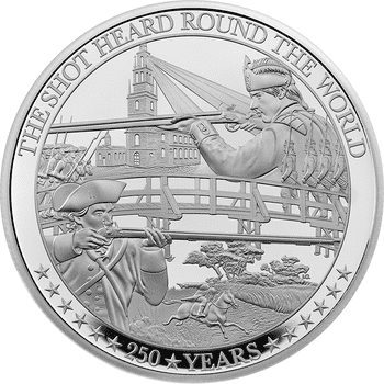 英国 2025年 ジョージ・オーウェル 2ポンド銀貨金メッキ付