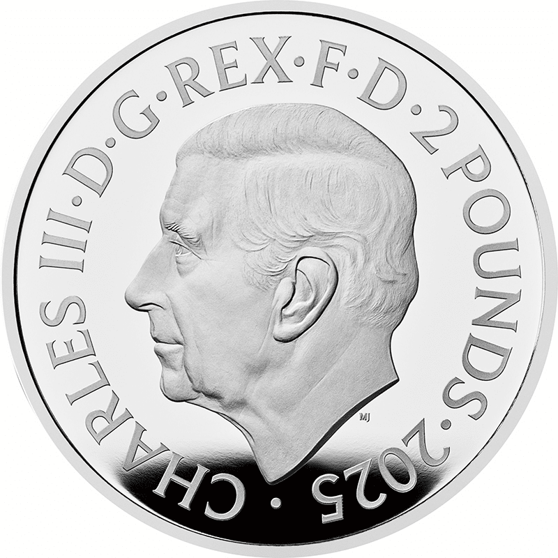 英国 2025年 ハリー・ポッター 最終貨 守護霊の呪文 2ポンド銀貨