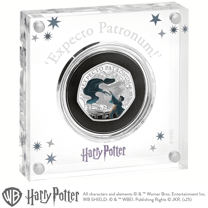 英国 2025年 ハリー・ポッター 最終貨 守護霊の呪文 50ペンスカラー