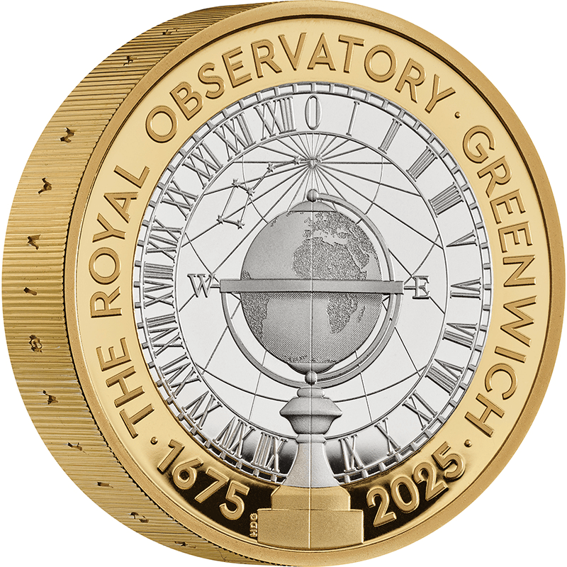 英国 2025年 グリニッジ王立天文台設立350周年 2ポンドピエフォー銀貨